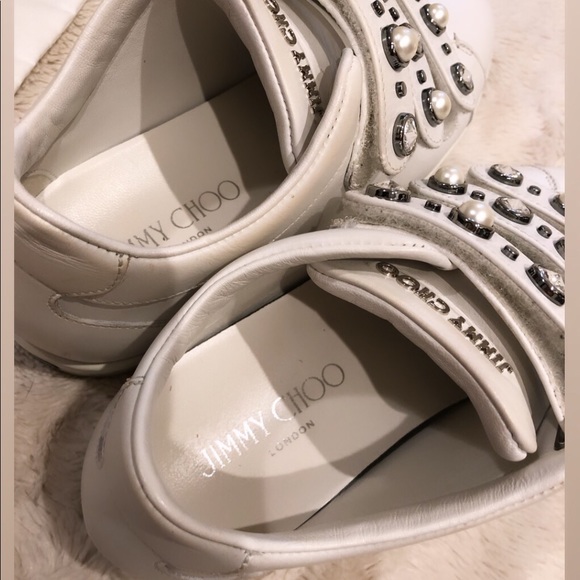 SOLD-Jimmy Choo NY Napa Leather w Beads&Crystals - Picture 5 of 6